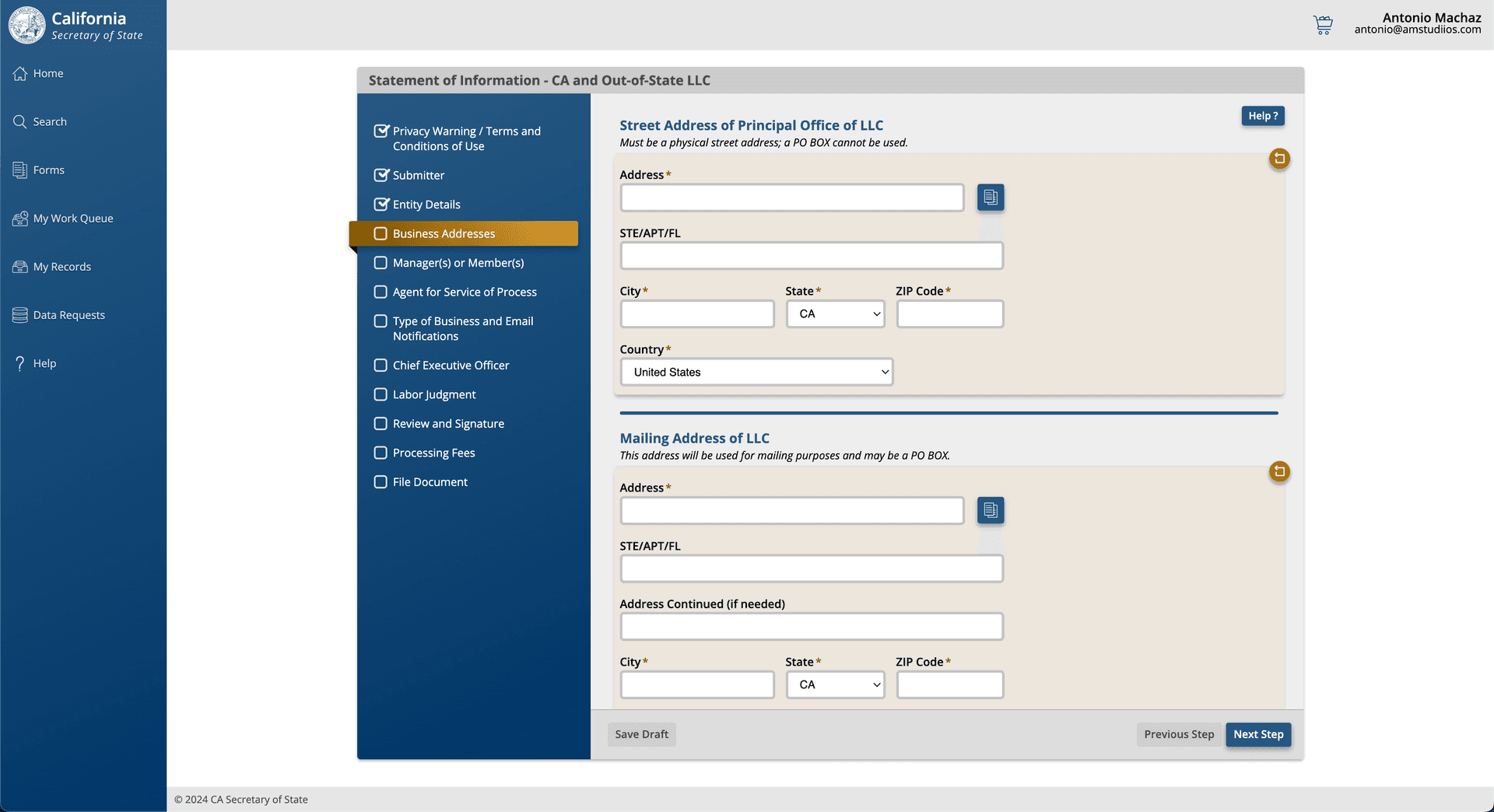 Addresses