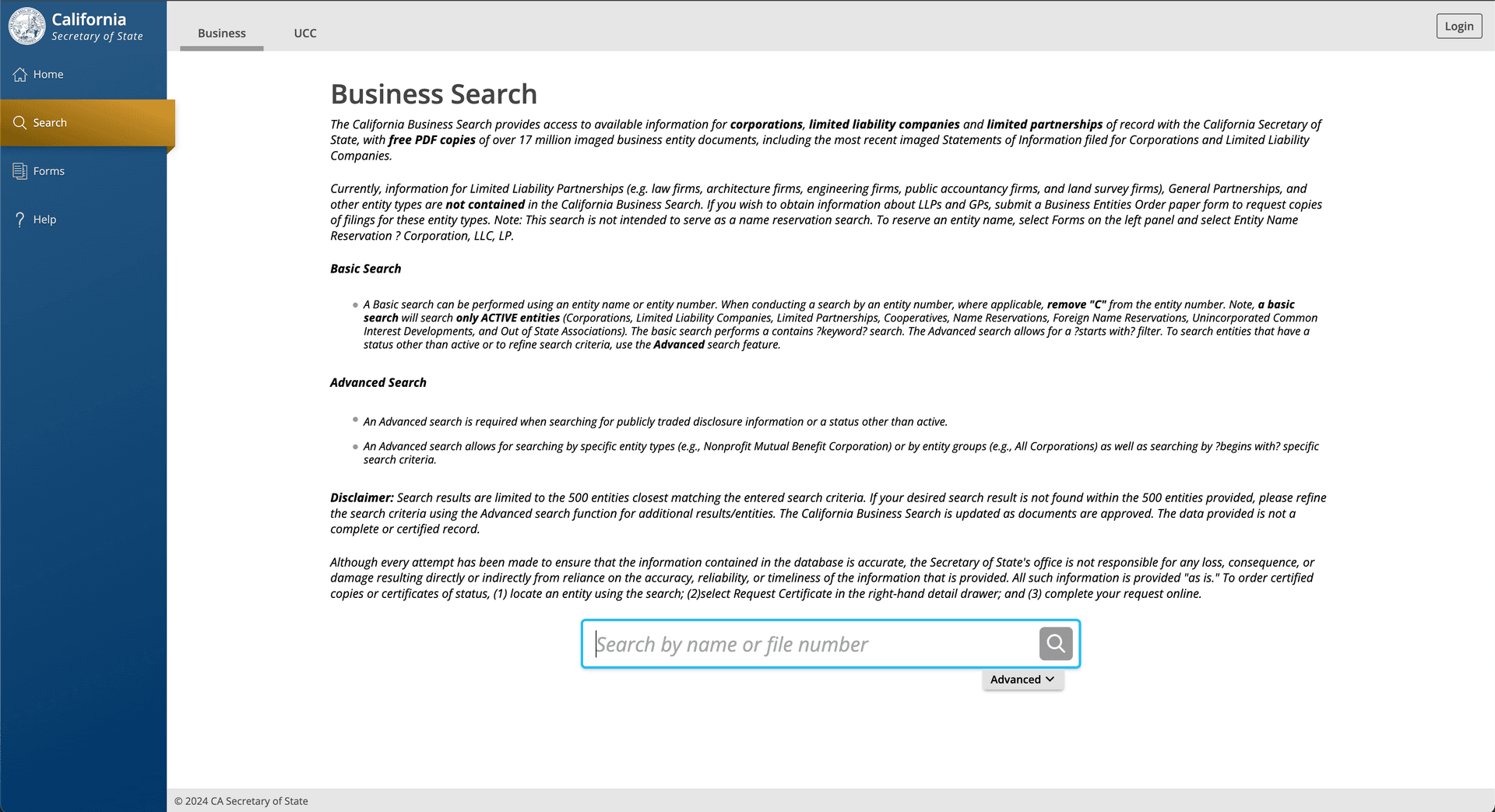 CA Business Search